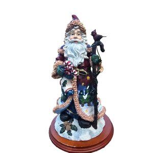 Vintage Traditional Santa Figurine Holiday Christmas Decor 12" Tabletop Accent